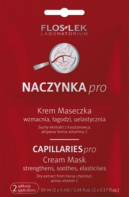 FLOSLEK Naczynka Pro - Krem Maseczka - 2 x 5 ml