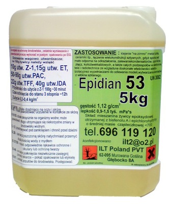 ŻYWICA EPOKSYDOWA EPIDIAN 53 =5kg