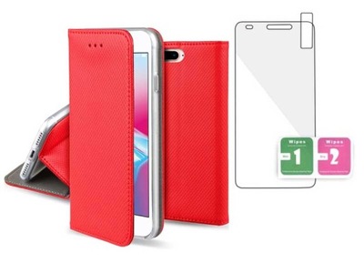 ETUI z KLAPKĄ do APPLE iPhone 7 iPhone 8 +SZKŁO 9H