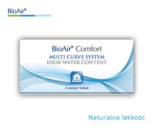 BioAir Comfort Miesięczne / 3 sztuki Moc -3,00