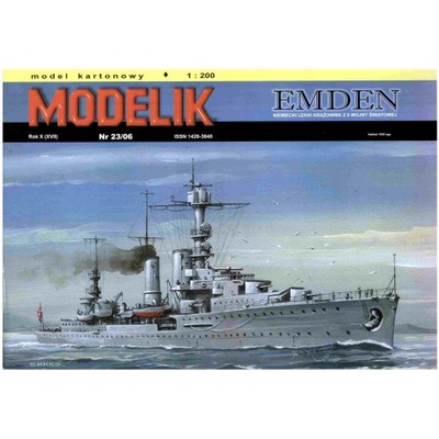 Modelik 23/06 Niemiecki krążownik EMDEN 1:200