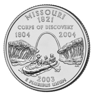 25 cent (2003) Stany USA - Missouri Mennica P