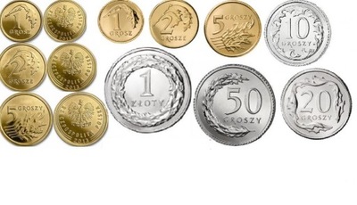 1,2,5,10,20,50 gr. 1 zł 2013 + 1,2,5 gr Royal Mint