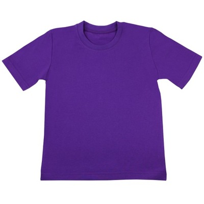 Gładka fioletowa koszulka t-shirt *140* Gracja