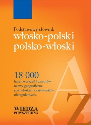Podstawowy słownik WŁOSKO-POLSKI, POLSKO-WŁOSKI..