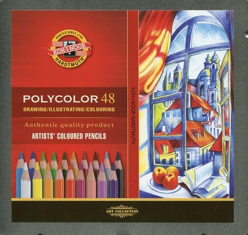 КАРАНДАШ ХУДОЖЕСТВЕННЫЙ KOH-I-NOOR POLYCOLOR 48 ЦВЕТОВ