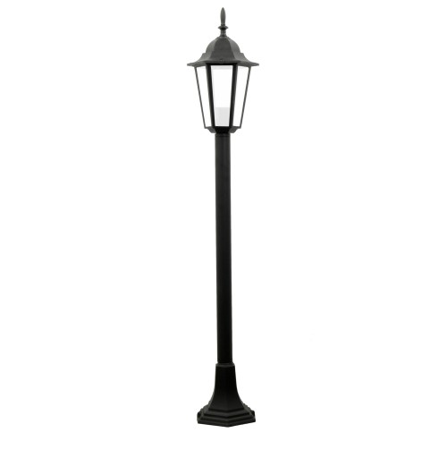 Lampa zewnętrzna stojąca ogrodowa słupek czarna klasyczna 96,5 cm Polux