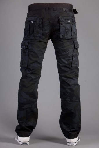 Bojówki moro + pasek 2096-1 rozm. 36 fashionmen2