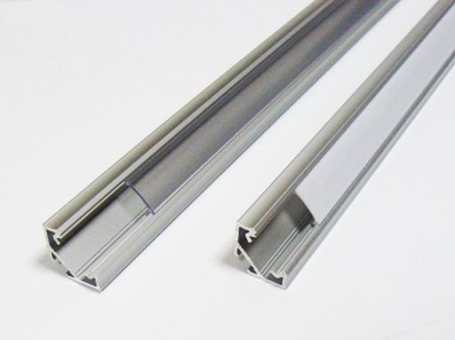 Profil aluminiowy LED narożnikowy 45 st. srebrny anodowany 2m typ C LUMINES