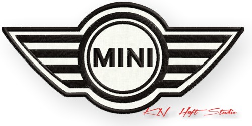 НАШИВКА термонашивка MINI COOPER вышивка 130х60 мм