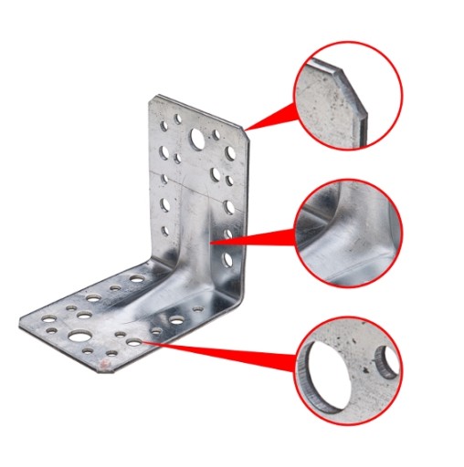 Kątownik CIESIELSKI łącznik przetłoczony - 90x50x55x2,0 mm - 10 sztuk