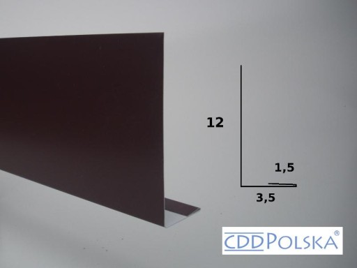 Wiatrownica dolna 2 RAL 8017 MAT , obróbki