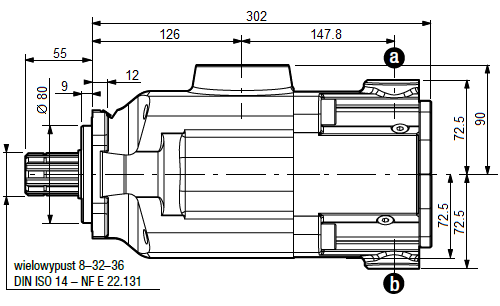 ПРЯМОПОРШНЕВОЙ НАСОС PA2x75 0516100 HYDRO LEDUC