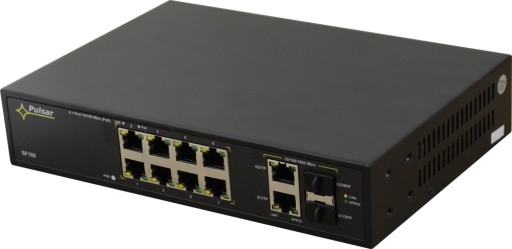 10-ПОРТОВЫЙ коммутатор PoE SF-108 + SFP PULSAR