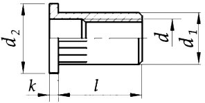 Заклепки-гайки, цилиндрическая заклепка М4, оцинкованные, 10 шт.