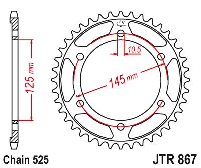 Комплект привода Yamaha TDM 850 1991-1995 гг. POWER+