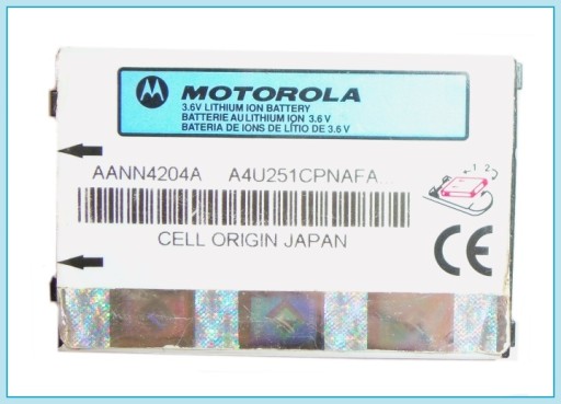 ОРИГИНАЛЬНЫЙ АККУМУЛЯТОР MOTOROLA AANN4204A * V188 V220 C385 C256 C260 C333 C350