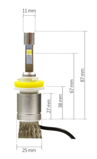 Светодиодные лампы ближнего света CREE HB4 HB3 +300% CAN BUS