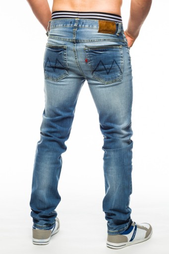 SPODNIE MĘSKIE VANKEL JEANS - 620 - 130CM L32