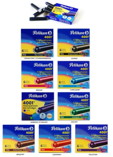 СТАНДАРТНЫЕ КАРТРИДЖИ PELIKAN BLUE PEN