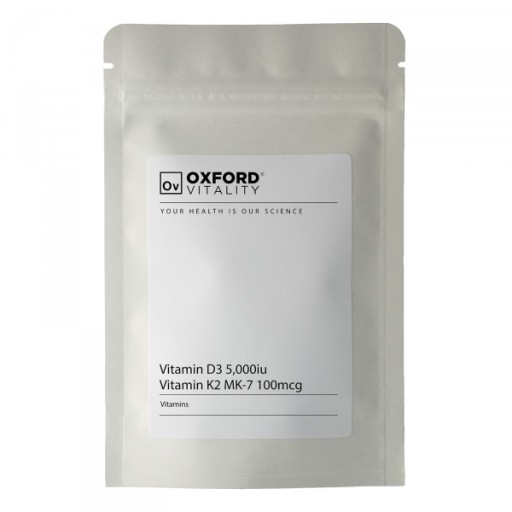 Витамин D3 K2 MK7 5000 МЕ OXFORD VITALITY 120 таблеток.
