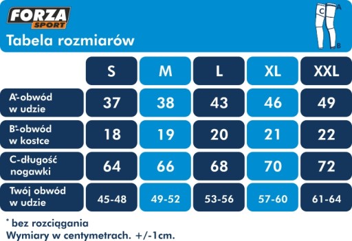 NOGAWKI OCIEPLACZE JESIEŃ ZIMA FORZA SPORT FAVO