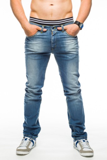 SPODNIE MĘSKIE VANKEL JEANS - 620 - 100CM L30