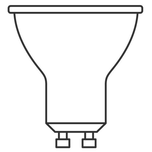 Галогенная светодиодная лампа 5W 50W GU10 36s Osram Value