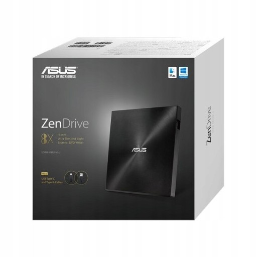 USB-привод DVD-рекордера ASUS ZenDrive SDRW-08U9M-U