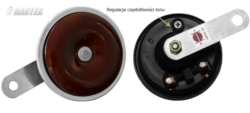 KLAKSON MOCNY REGULOWANY SYGNAŁ 12V SIMSON JAWA MZ