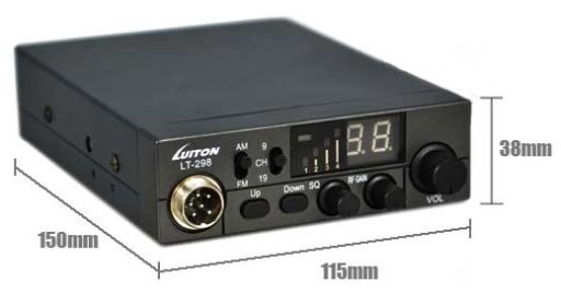 CB-РАДИО LUITON LT-298 AM/FM ASQ RFGAIN DIM UNIDEN