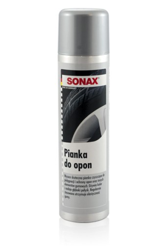 Пена SONAX TIRE очищает, полирует и сохраняет