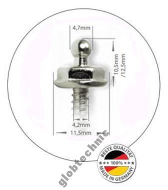 Нижняя застежка - винт метрический 5х10 LOXX/TENAX