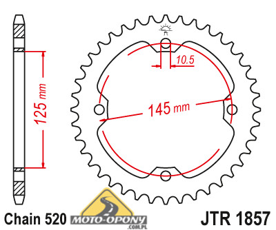 Zestaw napęd-owy Yamaha YFM 250 Raptor DiD X-Ring