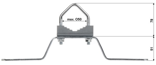 Настенный зажим с четырьмя отверстиями OMM-50W6 ABCV