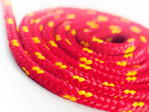 Lina polipropylenowa uniwersalna pleciona żeglarska czerwona 12mm 120m