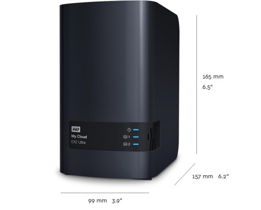 WD My Cloud EX2 NAS 4 ТБ Файловый сервер USB3.0 2x 2 ТБ WD Red