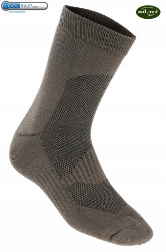Mil-Tec Skarpety Termoaktywne Krótkie COOLMAX Oliv 42-43