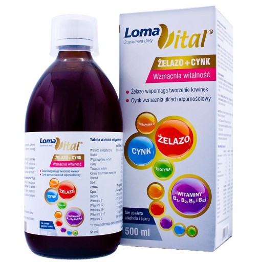 Loma Vital железо + цинк жидкость 500мл