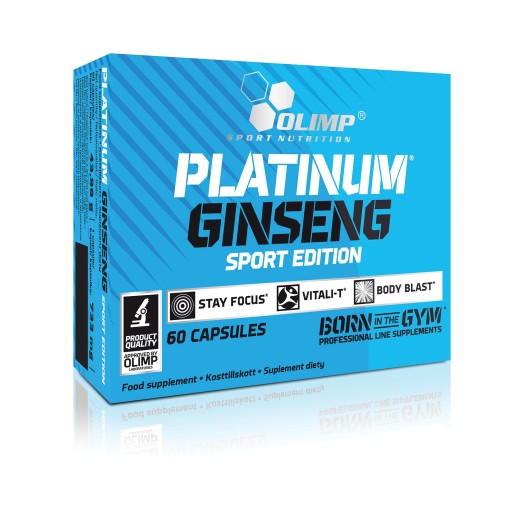 OLIMP PLATINIUM GINSENG 60 капсул ЭКСТРАКТ ЖЕНЬШЕНЯ КОНЦЕНТРАЦИЯ ЭНЕРГИИ