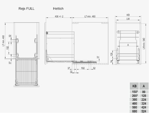 CRUISE CARGO MINI НИЖНИЙ MULTI HETTICH 300/2 СЕРЕБРЯНЫЙ