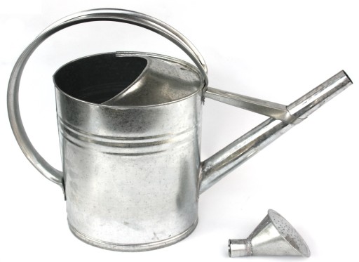 Konewka metalowa owalna ocynk 8L