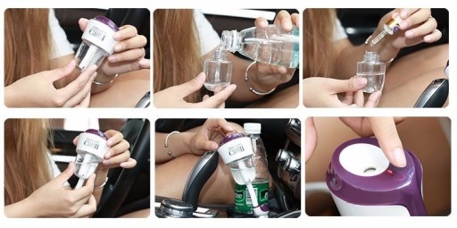 DYFUZOR ZAPACHOWY samochodowy Odświeżacz 2xusb