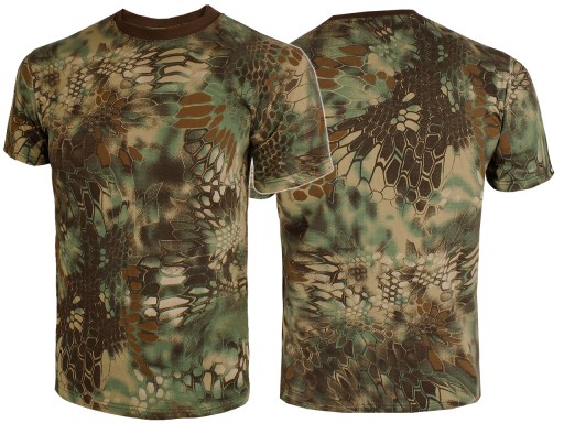 ФУТБОЛКА МУЖСКАЯ ПОД УНИФОРМУ, ХЛОПОК TEXAR CAMOUFLAGE GREEN SNAKE S