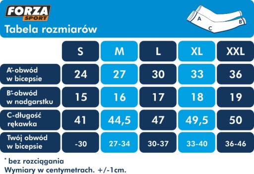 RĘKAWKI OCIEPLACZE JESIEŃ ZIMA FORZA SPADA XL