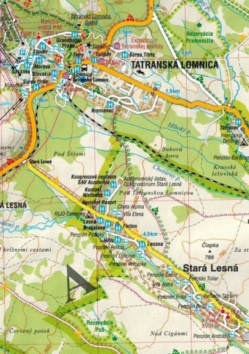 ПОЛЬСКИЕ И СЛОВАЦКИЕ ТАТРЫ ЛАМИНИРОВАННАЯ КАРТА GAUSS