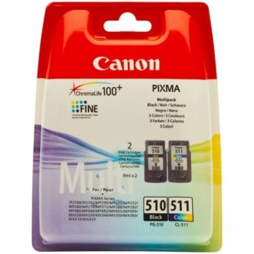 2xCANON PG510/CL511 INK MP250 MP260 MP280 пикселей