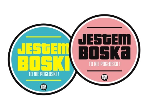 Naklejka JESTEM BOSKA BOSKI TO NIE POGŁOSKI *10cm