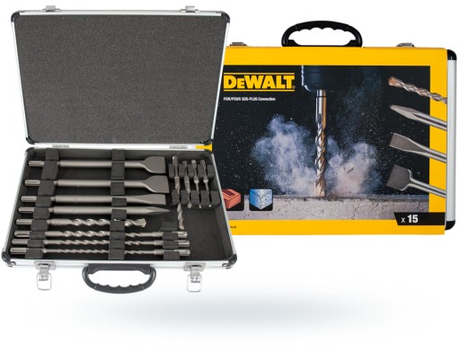 DeWALT DT9679 zestaw wierteł i dłut SDS+ 15 części