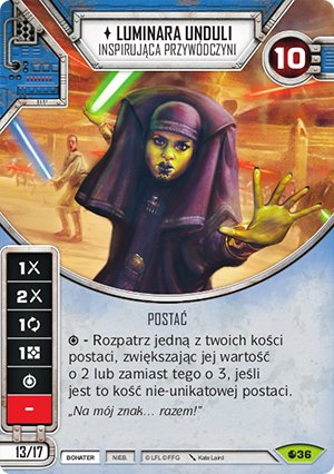 SWP DRB036 Луминара Ундули Star Wars Destiny